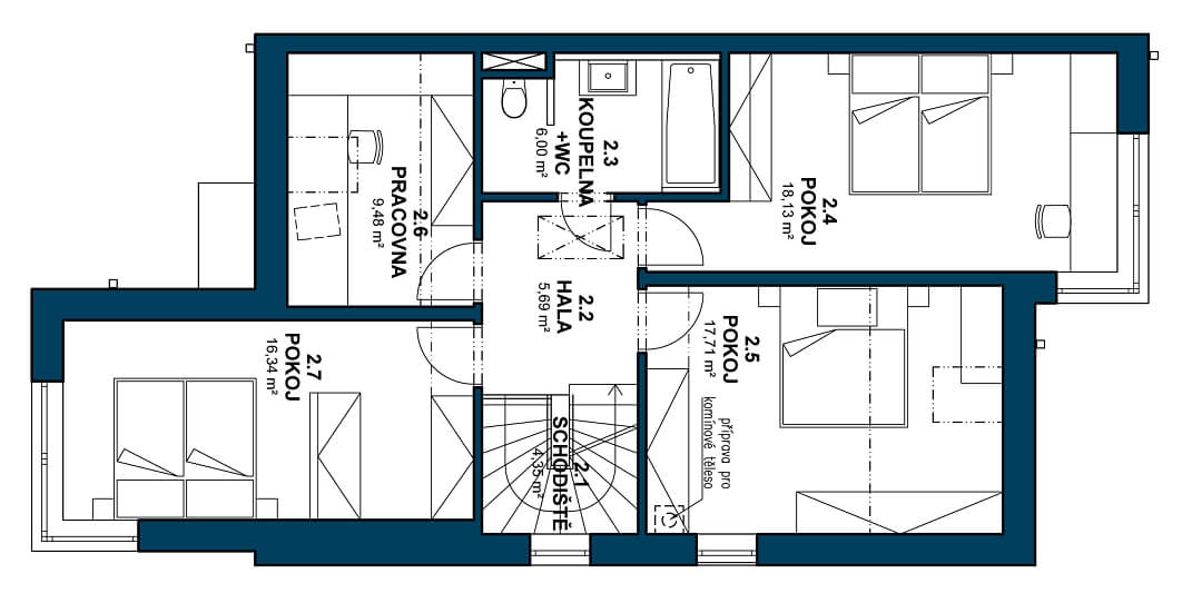 V křepelkách, Březiněves - Prague 8 | Sale, House Four-bedroom (5+kk), 181 m²
