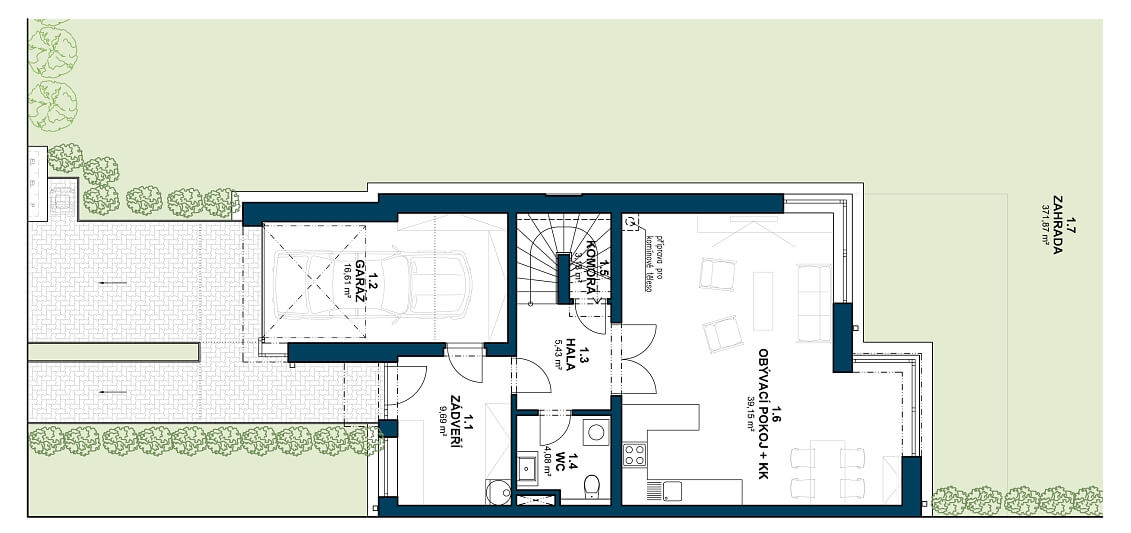 V křepelkách, Březiněves - Prague 8 | Sale, House Four-bedroom (5+kk), 181 m²