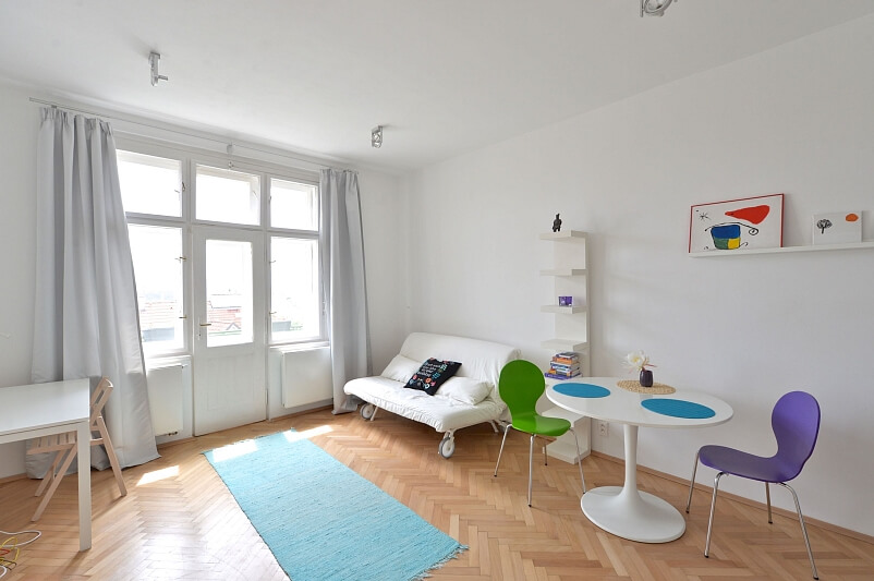 Hradešínská, Vinohrady - Prague 2 | Rent, Apartment Studio (1+kk), 38 m²