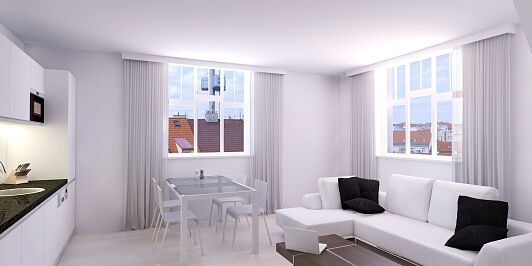 Žižkovo náměstí, Žižkov - Praha 3 | Prodej, Byt 2+kk, 55 m²