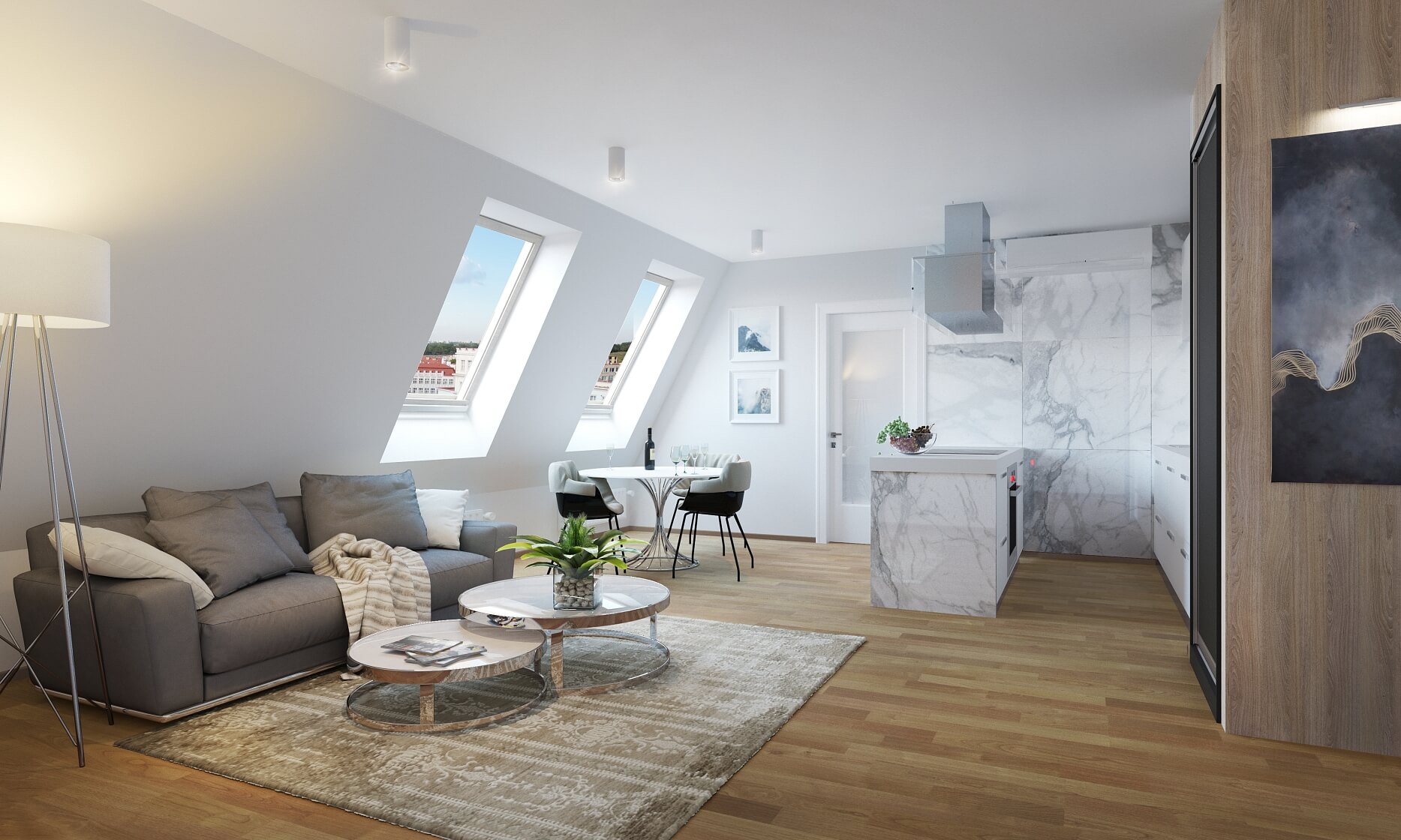 Žižkovo náměstí, Žižkov - Prague 3 | Sale, Apartment Two-bedroom (3+kk), 89 m²