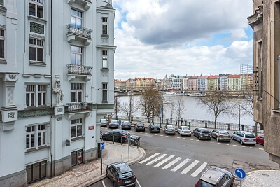 Janáčkovo nábřeží, Smíchov - Prague 5 | Rent, Apartment One-bedroom (2+1), 92 m²