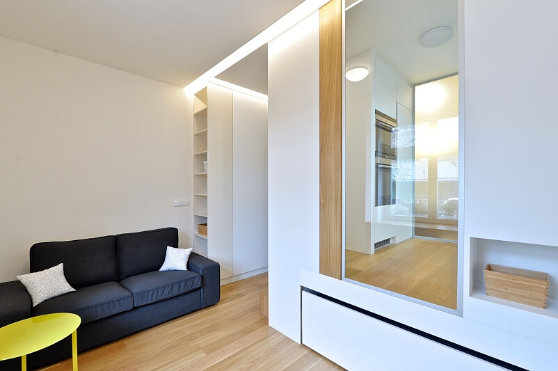 U Pergamenky, Holešovice - Prague 7 | Rent, Apartment Studio (1+kk), 24 m²
