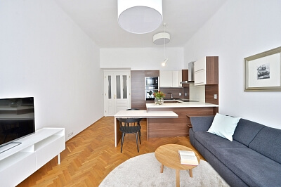 Slezská, Vinohrady - Prague 2 | Rent, Apartment One-bedroom (2+kk), 55 m²