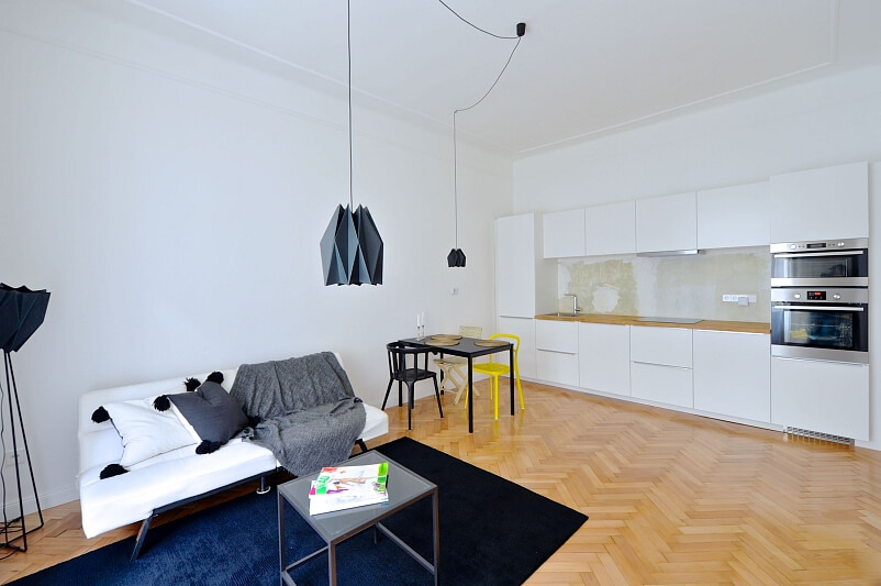 Šmeralova, Bubeneč - Prague 7 | Rent, Apartment One-bedroom (2+kk), 48 m²