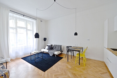 Šmeralova, Bubeneč - Prague 7 | Rent, Apartment One-bedroom (2+kk), 48 m²