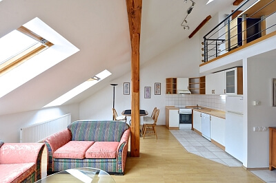 Vlkova, Žižkov - Prague 3 | Rent, Apartment Two-bedroom (3+kk), 70 m²