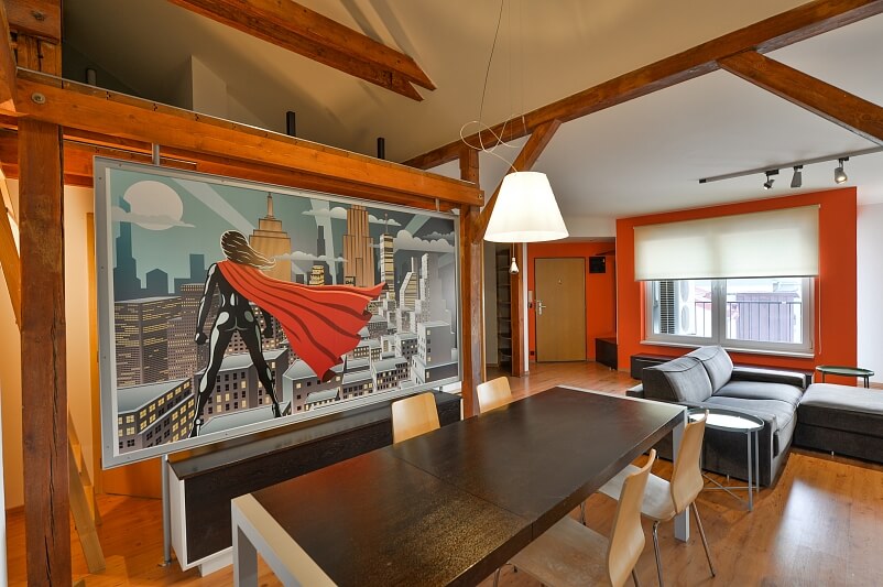 Ortenovo náměstí, Holešovice - Prague 7 | Rent, Apartment Two-bedroom (3+kk), 91 m²