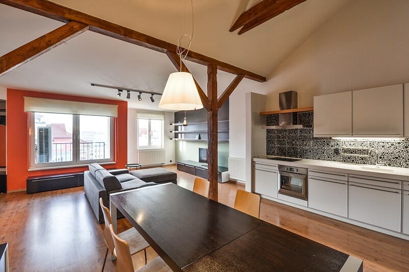 Ortenovo náměstí, Holešovice - Prague 7 | Rent, Apartment Two-bedroom (3+kk), 91 m²