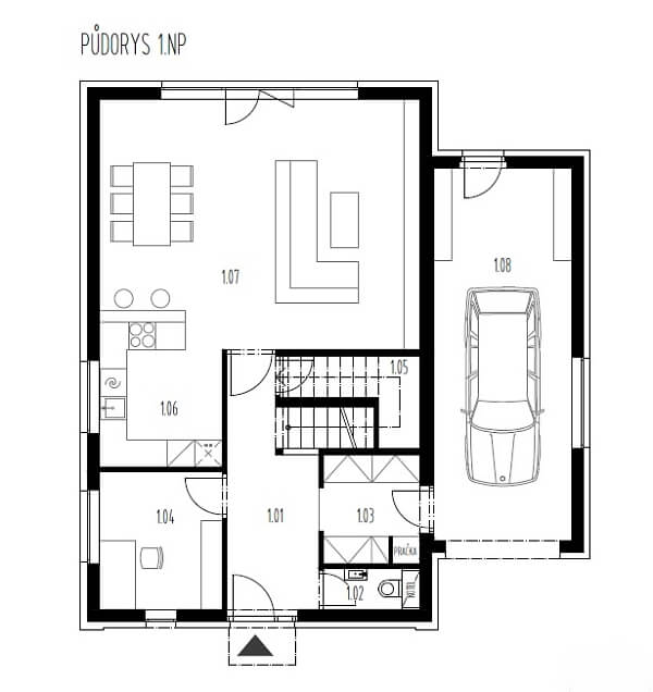 Půdorys 1