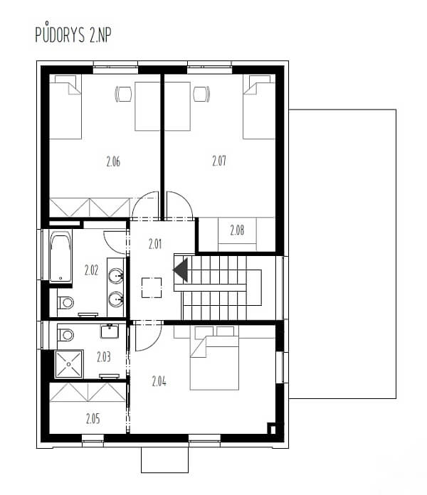 Půdorys 2