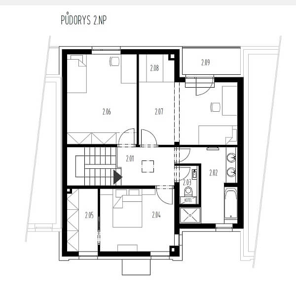 Půdorys 2