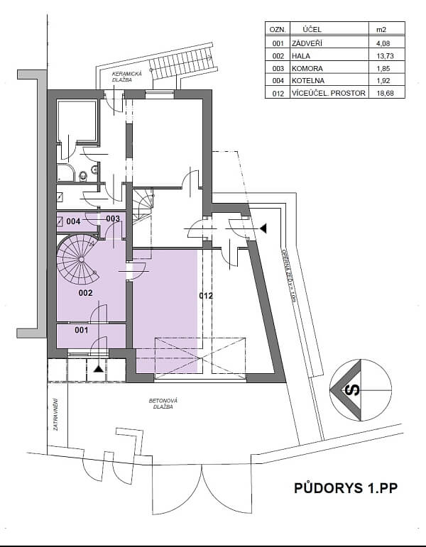 Půdorys 1