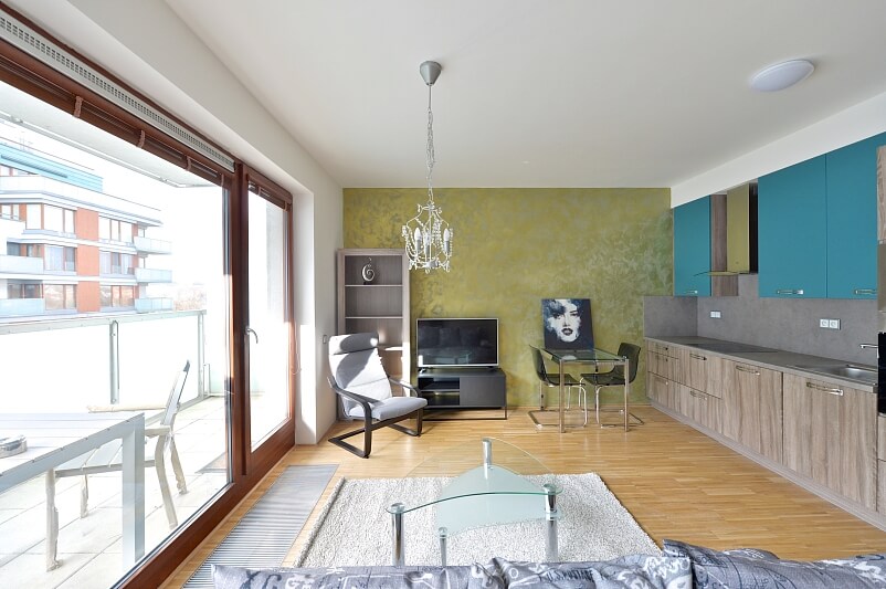 Rohanské nábřeží, Karlín - Praha 8 | Pronájem, Byt 1+kk, 47 m²