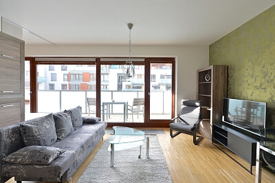 Rohanské nábřeží, Karlín - Praha 8 | Pronájem, Byt 1+kk, 47 m²