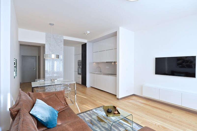 Na Václavce, Smíchov - Prague 5 | Rent, Apartment One-bedroom (2+kk), 55 m²