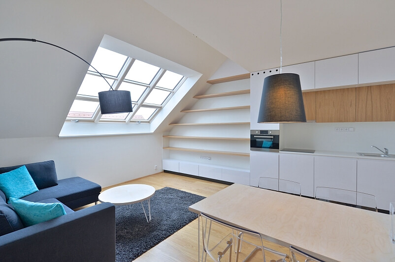 Lublaňská, Nové Město - Prague 2 | Rent, Apartment One-bedroom (2+kk), 56 m²