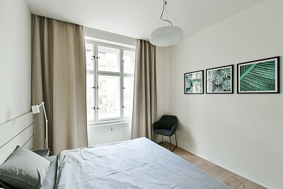 Lucemburská, Vinohrady - Prague 3 | Rent, Apartment One-bedroom (2+1), 50 m²