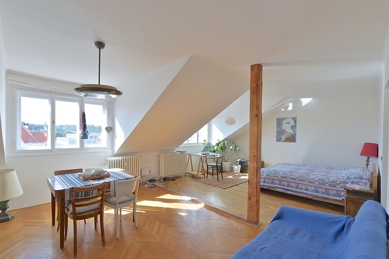 Nedvědovo náměstí, Podolí - Praha 4 | Pronájem, Byt 1+kk, 45 m²