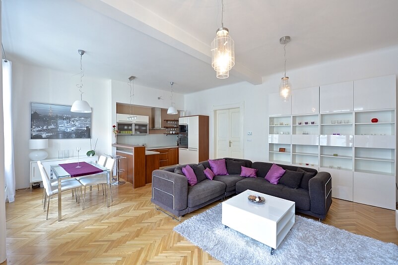 Chvalova, Žižkov - Prague 3 | Rent, Apartment One-bedroom (2+kk), 76 m²
