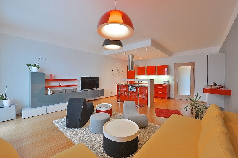 U Uranie, Holešovice - Prague 7 | Rent, Apartment One-bedroom (2+kk), 78 m²