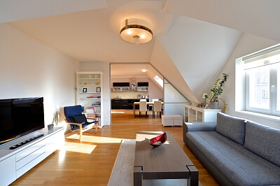 Lucemburská, Vinohrady - Prague 3 | Rent, Apartment One-bedroom (2+1), 87 m²