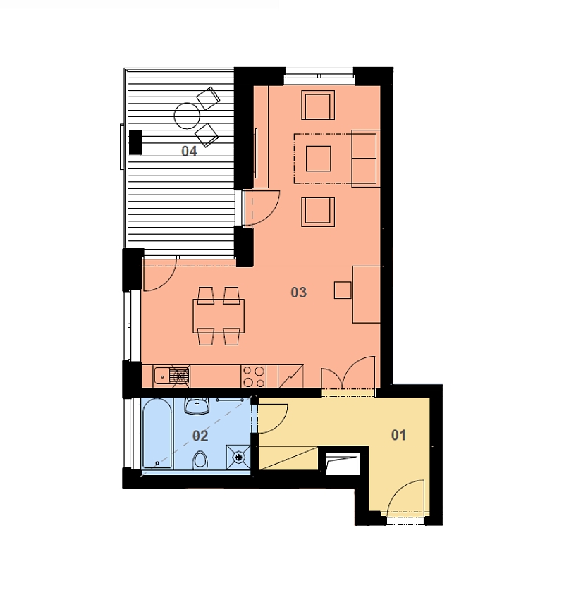 Učňovská, Hrdlořezy - Prague 9 | Sale, Apartment Studio (1+kk), 57 m²