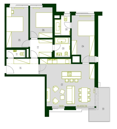 Vršovice - Prague 10 | Sale, Apartment Three-bedroom (4+kk), 114 m²