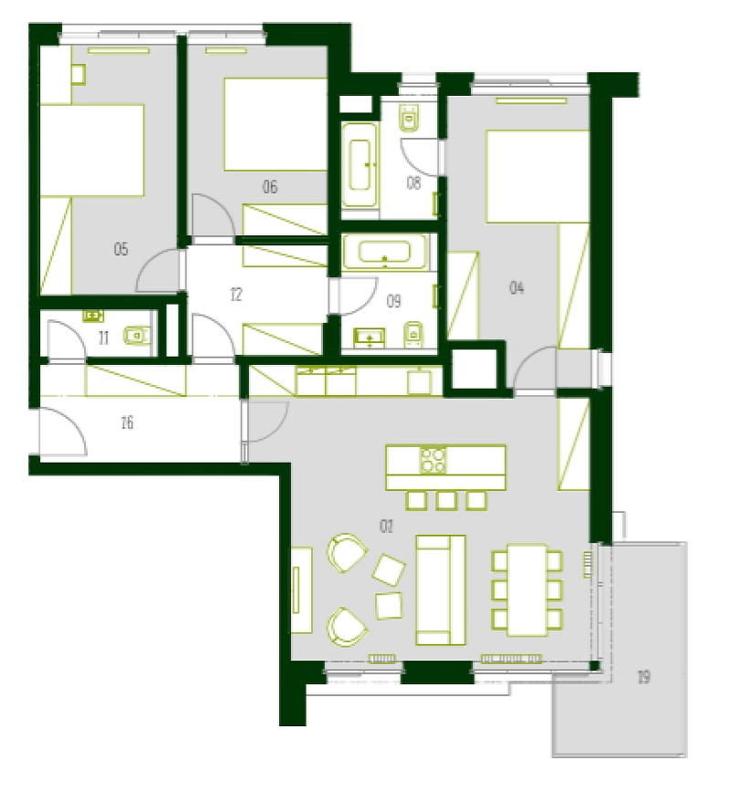 Vršovice - Praha 10 | Prodej, Byt 4+kk, 114 m²