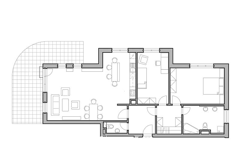 Slaný - Kladno | Sale, Apartment Two-bedroom (3+kk), 107 m²