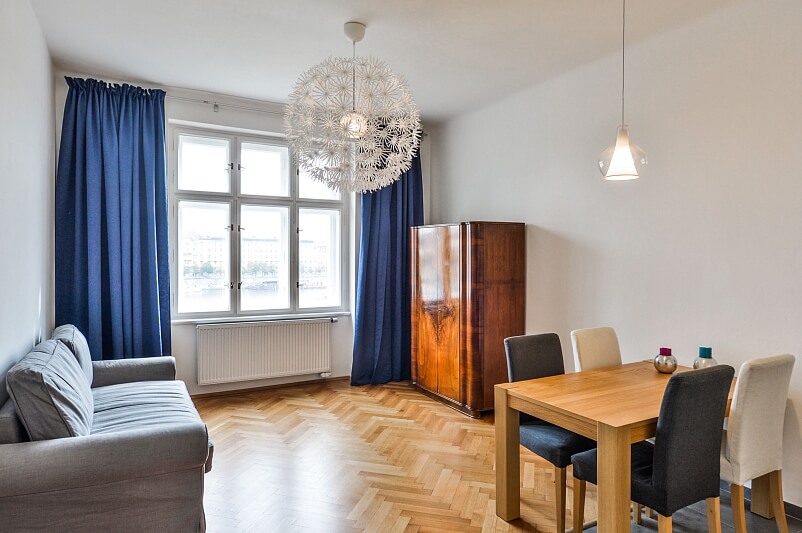 Hořejší nábřeží, Smíchov - Prague 5 | Rent, Apartment One-bedroom (2+kk), 56 m²
