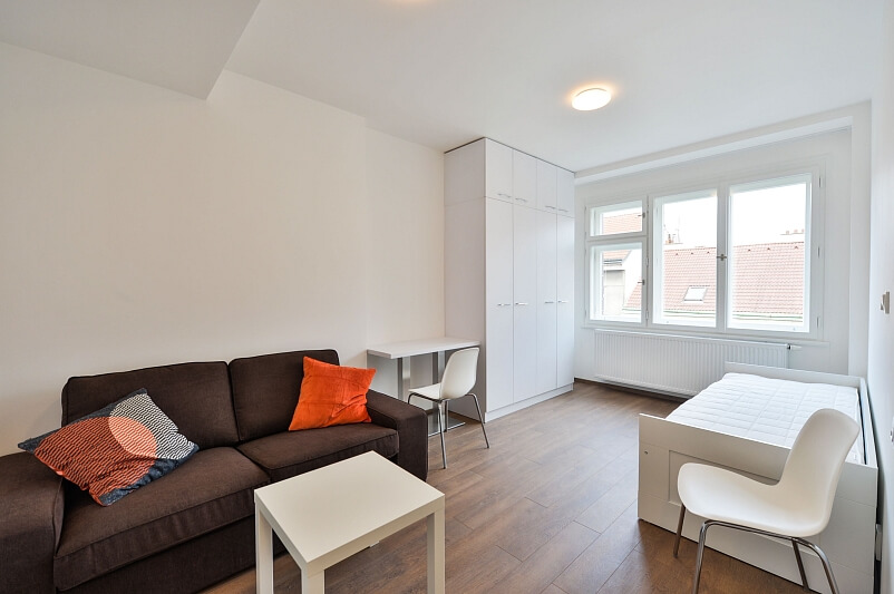 Řipská, Vinohrady - Praha 3 | Pronájem, Byt 1+kk, 24 m²