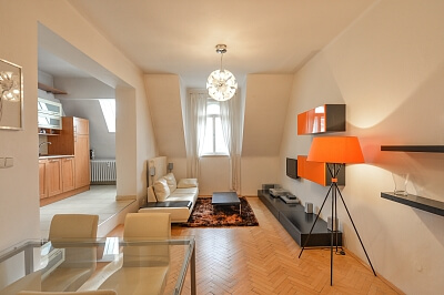 Vinohradská, Vinohrady - Prague 2 | Rent, Apartment One-bedroom (2+kk), 72 m²