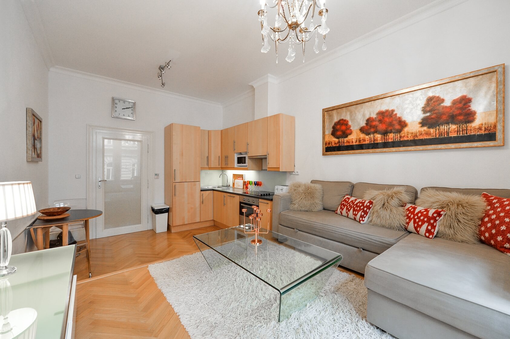 Slezská, Vinohrady - Prague 2 | Rent, Apartment One-bedroom (2+kk), 50 m²