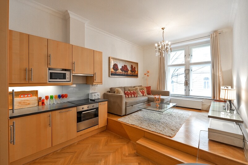 Slezská, Vinohrady - Prague 2 | Rent, Apartment One-bedroom (2+kk), 50 m²