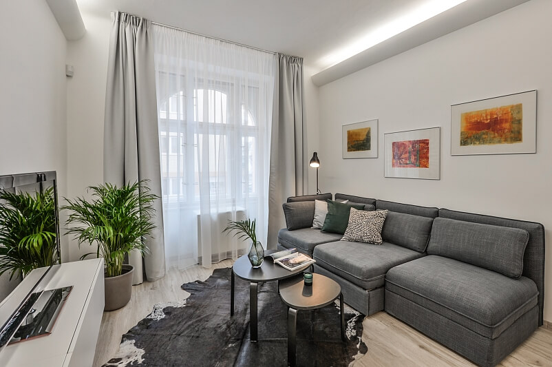 Plavecká, Nové Město - Prague 2 | Rent, Apartment One-bedroom (2+kk), 50 m²