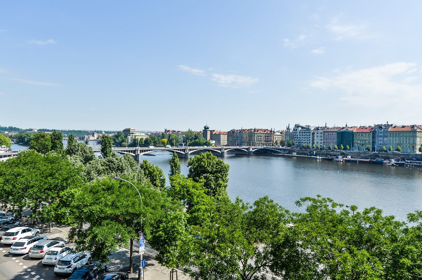 Janáčkovo nábřeží, Smíchov - Prague 5 | Rent, Apartment One-bedroom (2+1), 105 m²