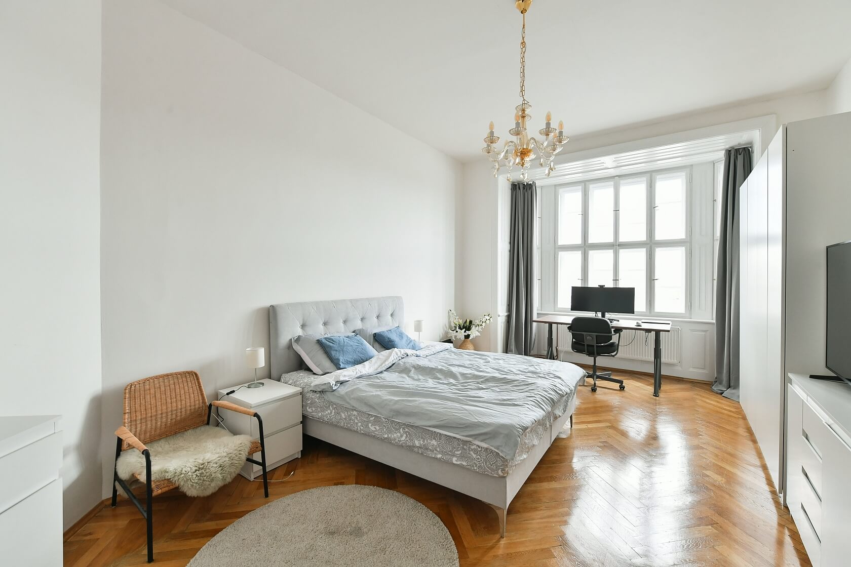 Janáčkovo nábřeží, Smíchov - Prague 5 | Rent, Apartment One-bedroom (2+1), 105 m²
