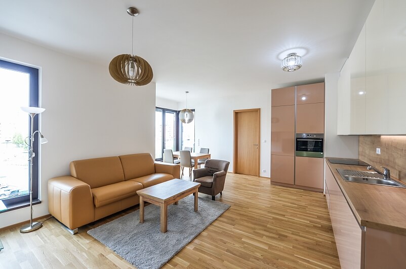Sanderova, Holešovice - Prague 7 | Rent, Apartment One-bedroom (2+kk), 73 m²