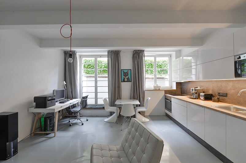 Českomalínská, Bubeneč - Prague 6 | Rent, Apartment One-bedroom (2+kk), 55 m²