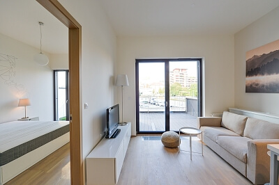 Sanderova, Holešovice - Prague 7 | Rent, Apartment One-bedroom (2+kk), 57 m²