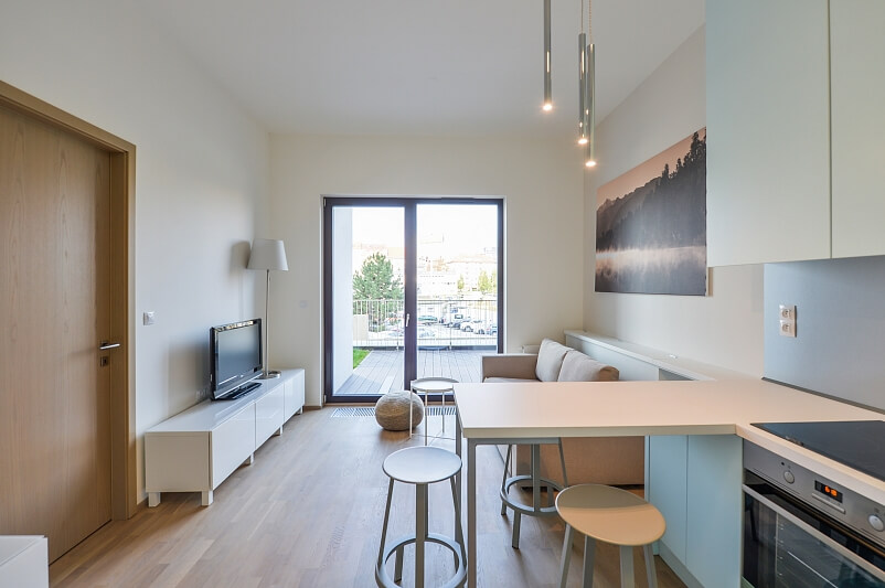 Sanderova, Holešovice - Prague 7 | Rent, Apartment One-bedroom (2+kk), 57 m²