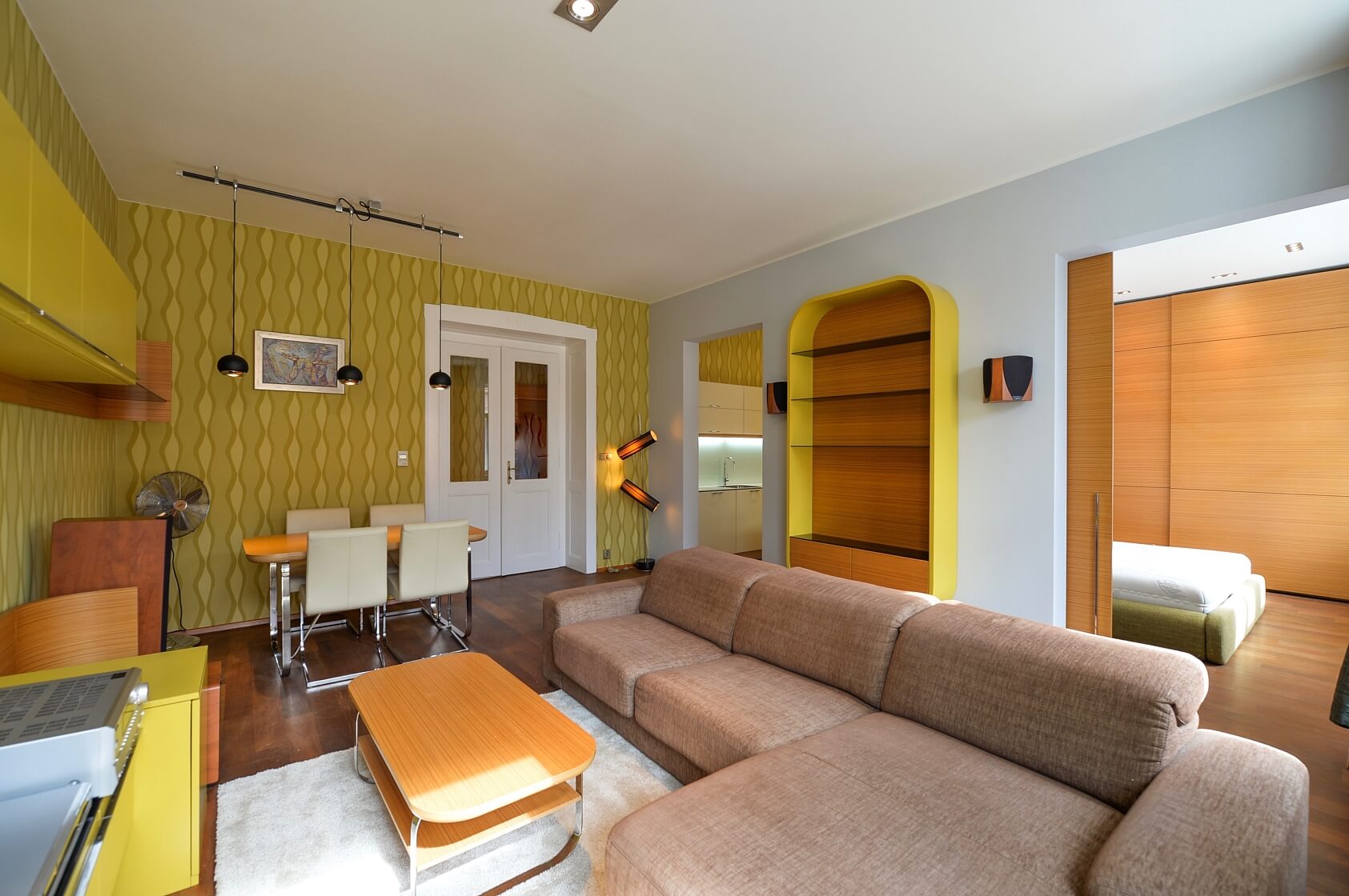 Kubelíkova, Žižkov - Prague 3 | Rent, Apartment One-bedroom (2+kk), 63 m²