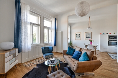 Srbská, Dejvice - Prague 6 | Rent, Apartment One-bedroom (2+kk), 79 m²