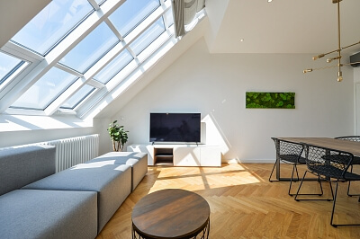 U Rajské zahrady, Žižkov - Prague 3 | Rent, Apartment One-bedroom (2+kk), 61 m²