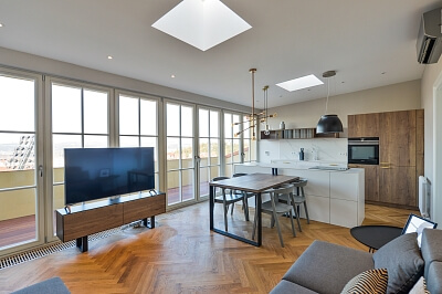 U Rajské zahrady, Žižkov - Prague 3 | Rent, Apartment One-bedroom (2+kk), 73 m²