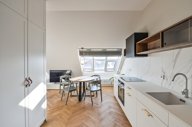 U Rajské zahrady, Žižkov - Praha 3 | Pronájem, Byt 1+kk, 45 m²