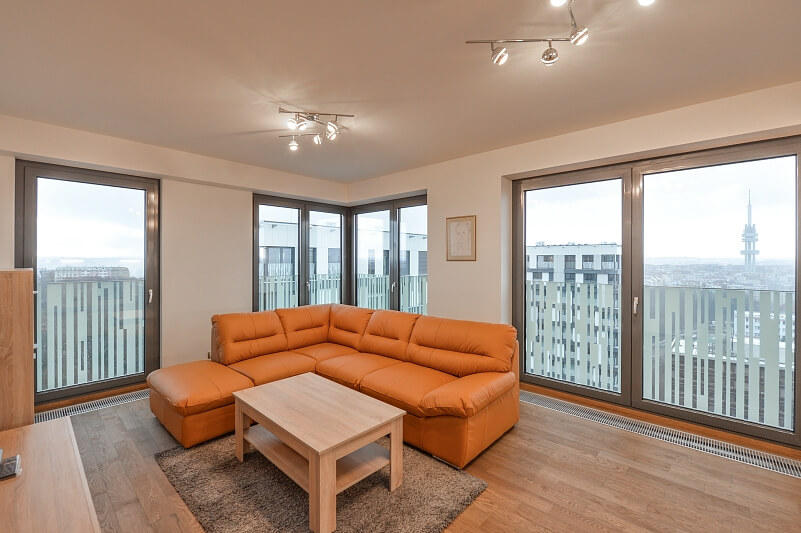 Olšanská, Žižkov - Prague 3 | Rent, Apartment One-bedroom (2+kk), 76 m²
