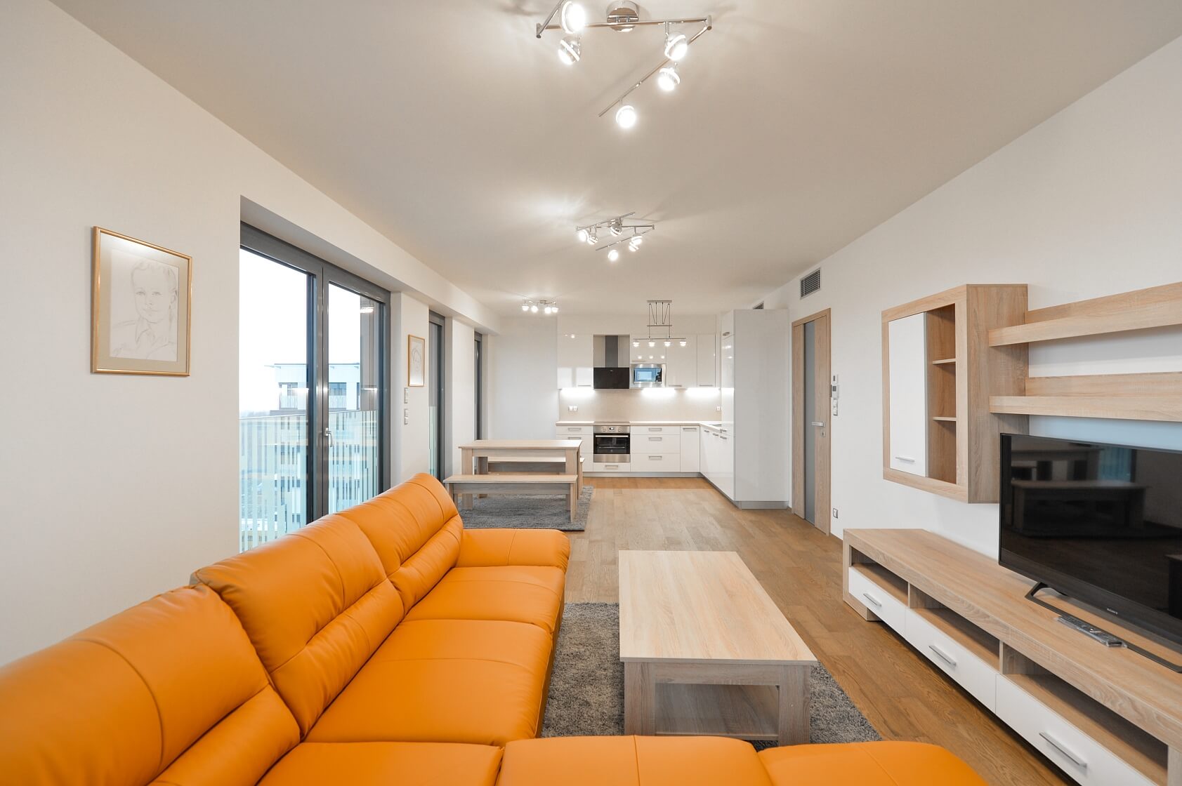 Olšanská, Žižkov - Prague 3 | Rent, Apartment One-bedroom (2+kk), 76 m²