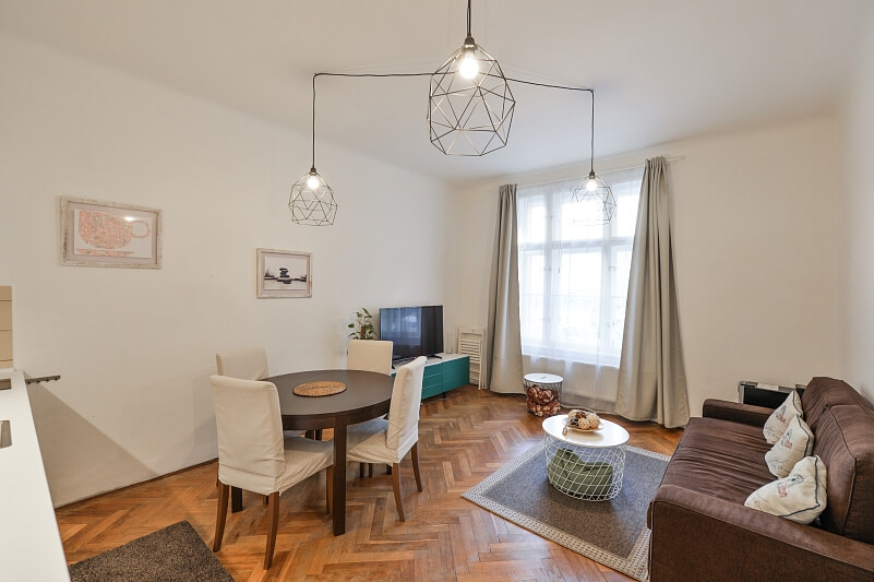 Ševčíkova, Žižkov - Prague 3 | Rent, Apartment One-bedroom (2+kk), 49 m²